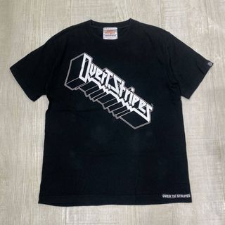 オーバーザストライプス(OVER THE STRIPES)のOVER THE STRIPES プリント Tシャツ 半袖 カットソー M(Tシャツ/カットソー(半袖/袖なし))