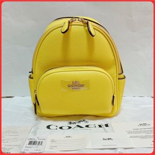 コーチ(COACH)の【フォロワー様限定価格】コーチ ミニ コートC8603 イエロー ミニリュック(リュック/バックパック)