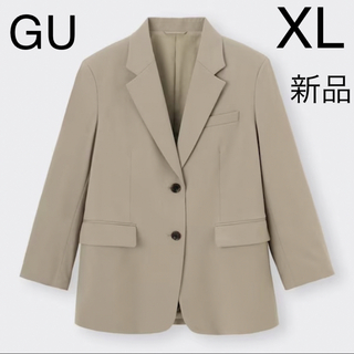 ジーユー(GU)の✨新品✨GU ジーユー オーバーサイズテーラードジャケット ベージュ XL(テーラードジャケット)