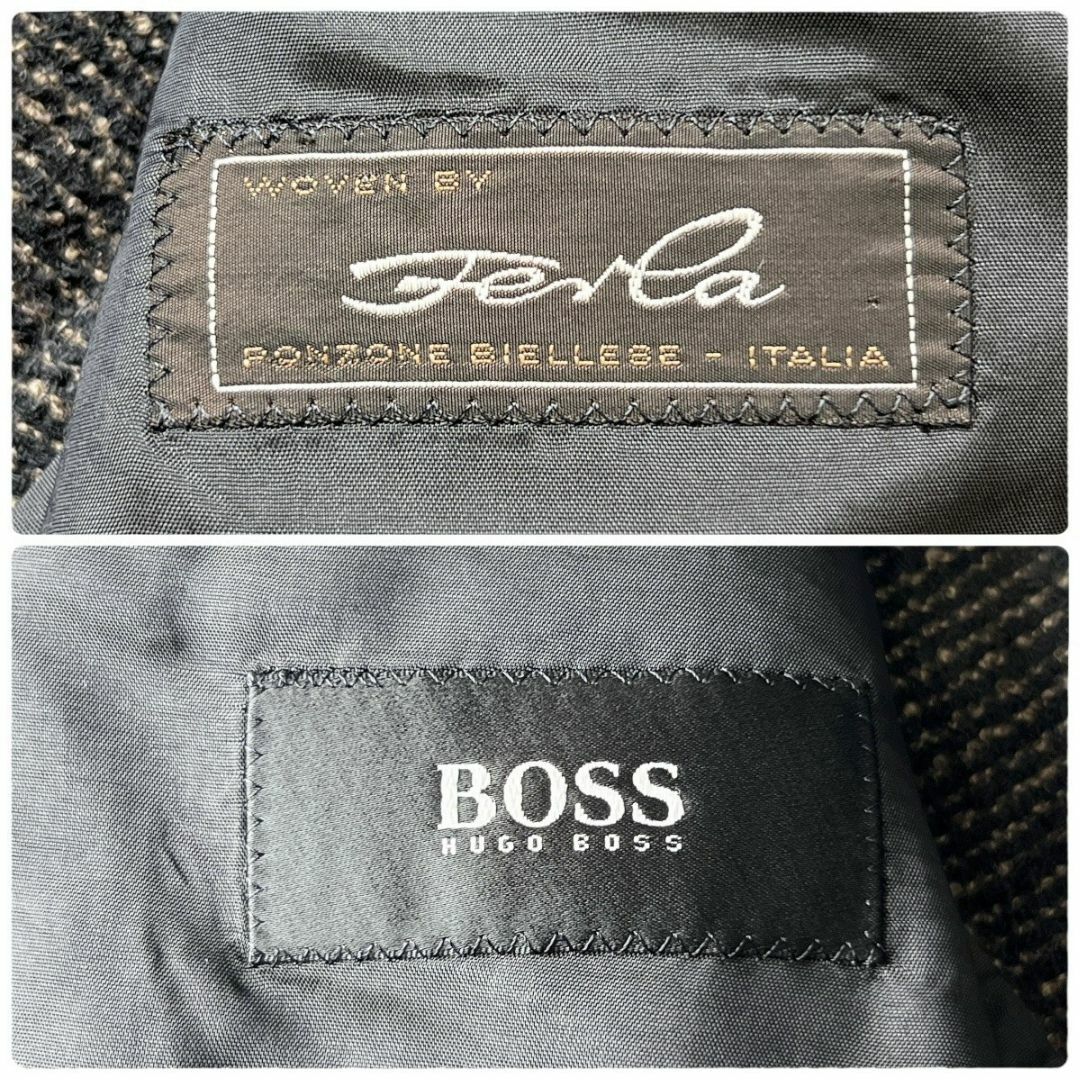 HUGO BOSS(ヒューゴボス)の最高級FERLA生地 HUGO BOSS アルパカ 三者混 テーラードジャケット メンズのジャケット/アウター(テーラードジャケット)の商品写真