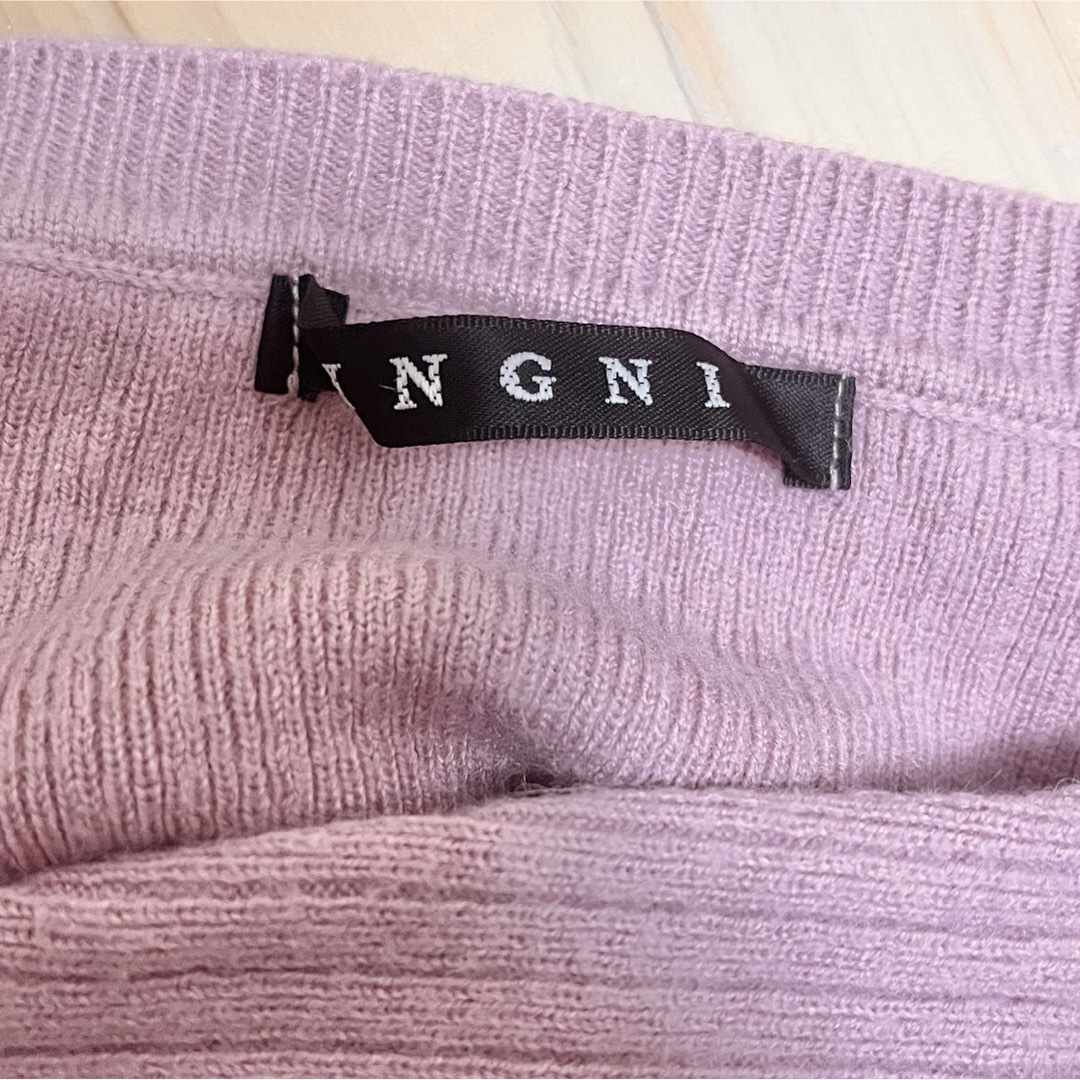 INGNI(イング)のINGNI イング 長袖カットソー Mサイズ ピンク レディースのトップス(カットソー(長袖/七分))の商品写真