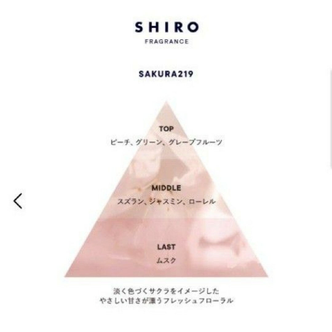 shiro(シロ)の限定　シロ　2024年　さくら219 ボディミスト　ピンクボトル　新品未使用 コスメ/美容のボディケア(ボディローション/ミルク)の商品写真