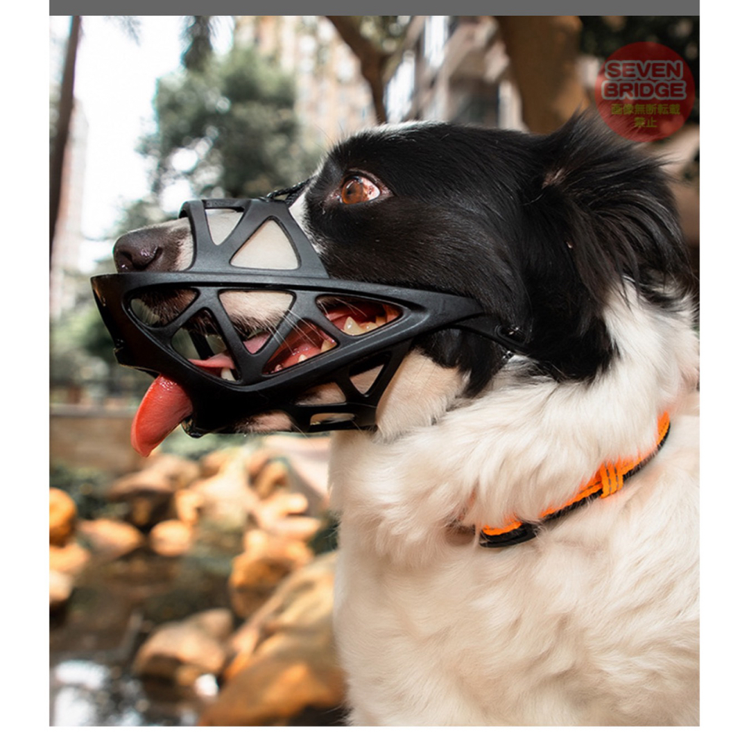 犬　口輪　BLACK ハンドメイドのペット(ペット服/アクセサリー)の商品写真