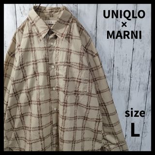 ユニクロ(UNIQLO)の【UNIQLO × MARNI】オーバーサイズプリントシャツ　D338(シャツ)