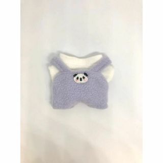 ぬい服　Tシャツ＋オーバーオール　10㎝～12㎝マスコット用　浅紫(ぬいぐるみ)