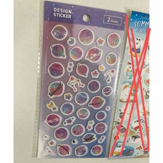 ダイソー(DAISO)のシール　宇宙　星座　惑星　ダイソー(シール)