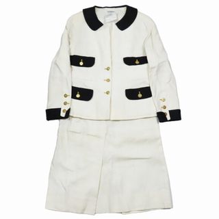 シャネル(CHANEL)のシャネル CHANEL vintage リネン100％ セットアップ スーツ(スーツ)