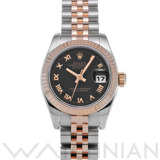 ロレックス(ROLEX)の中古 ロレックス ROLEX 179171 D番(2006年頃製造) ブラック レディース 腕時計(腕時計)