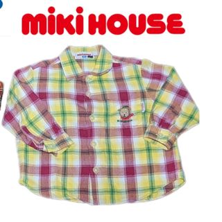 ミキハウス(mikihouse)のミキハウス　長袖　シャツ　95cm　男の子　トップス　チェック　mikihous(Tシャツ/カットソー)