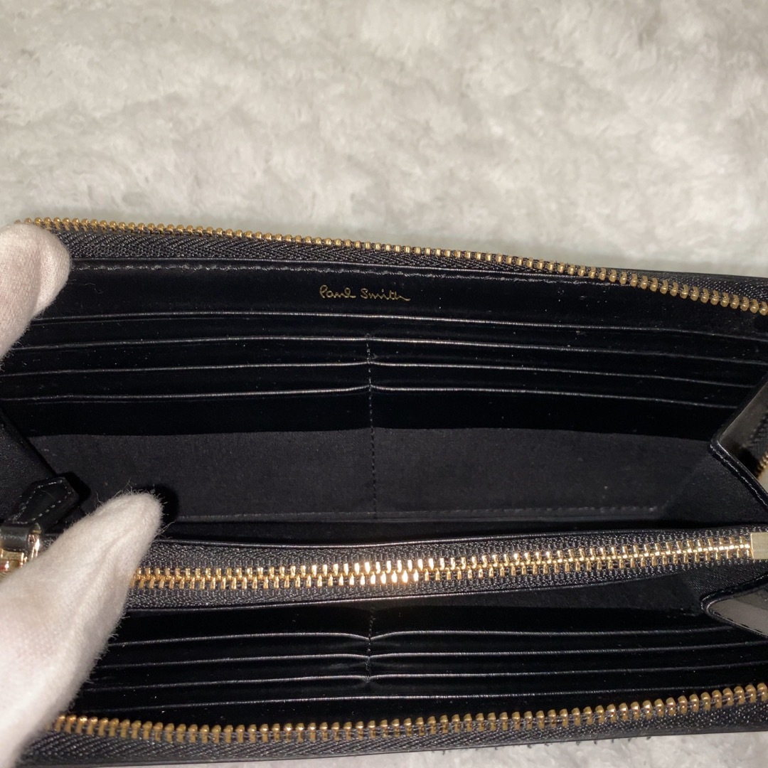 Paul Smith(ポールスミス)のPaul Smith 長財布  ラウンドファスナー ハート ブラック　保存袋付 レディースのファッション小物(財布)の商品写真