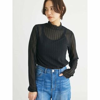 グリーンパークス(green parks)の【ブラック】イロイロインナー(レース) 24SS/メローフリル/長袖(その他)