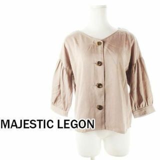 マジェスティックレゴン(MAJESTIC LEGON)のマジェスティックレゴン ゆるブラウス M ダスティピンク 230329CK9A(シャツ/ブラウス(長袖/七分))