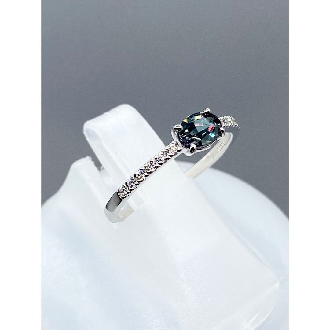 アレキサンドライト 0.402ct / ダイヤ0.10ct Pt900 リング レディースのアクセサリー(リング(指輪))の商品写真