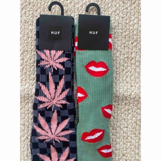 ハフ(HUF)の#HUF 新品・未使用品人気のハフHUFのロングソックスの2足セット(ソックス)