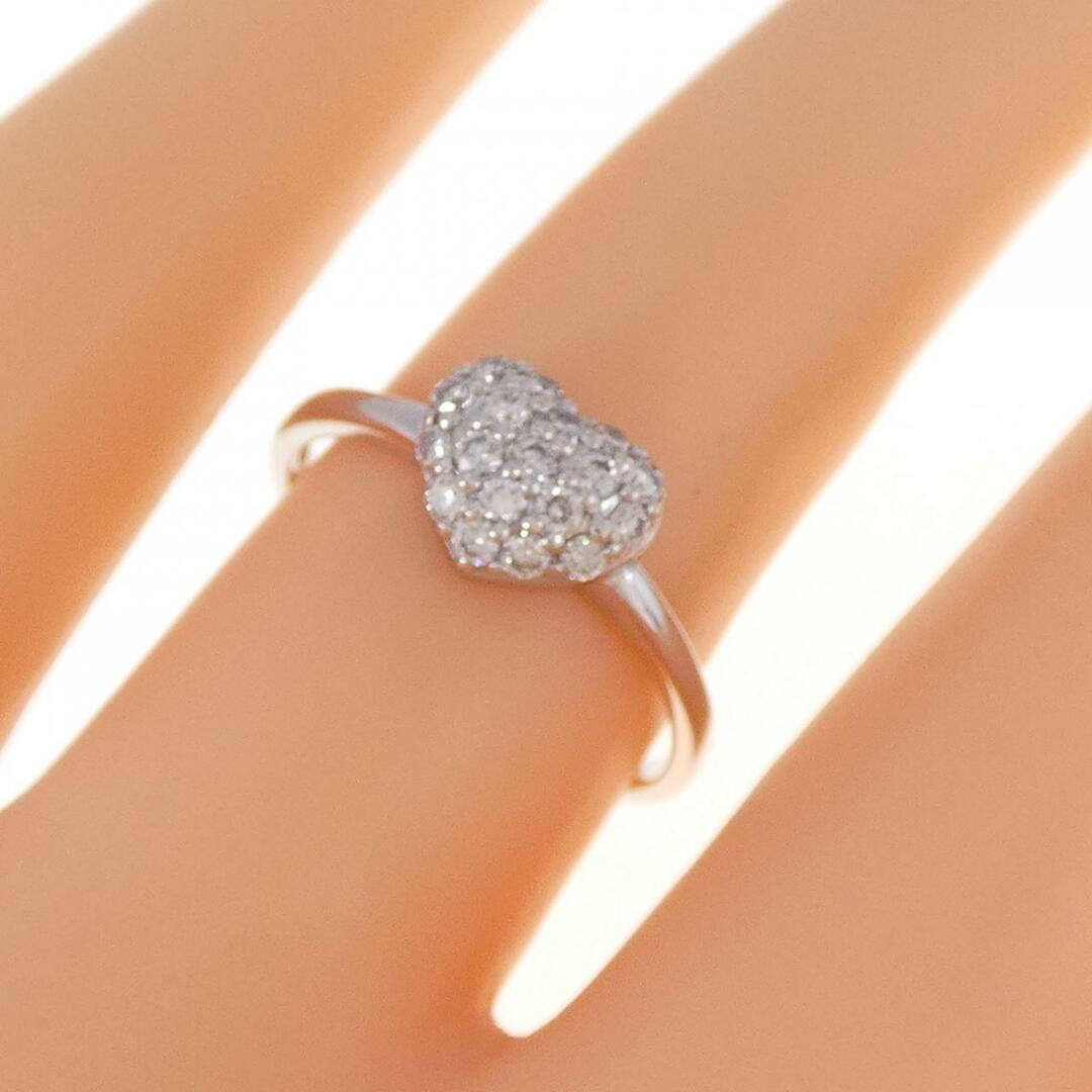 K18WG ハート ダイヤモンド リング 0.25CT レディースのアクセサリー(リング(指輪))の商品写真