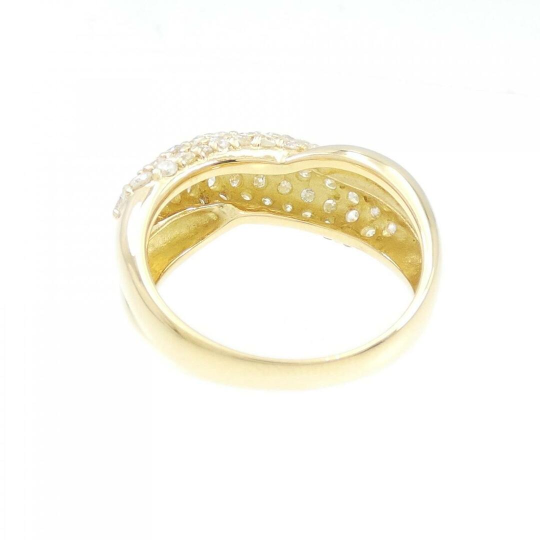 K18YG パヴェ ダイヤモンド リング 1.00CT レディースのアクセサリー(リング(指輪))の商品写真