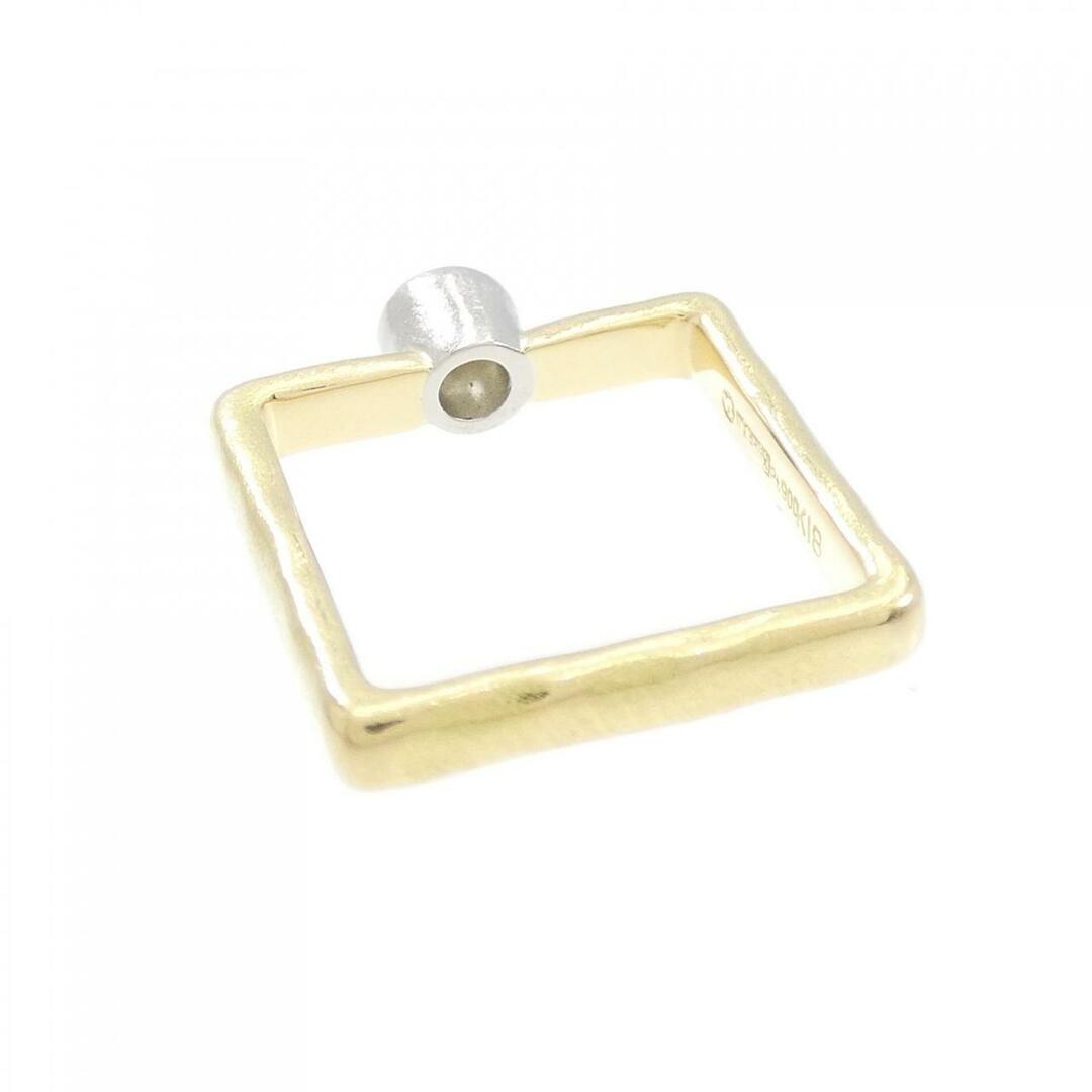 K18YG/PT ダイヤモンド リング 0.1CT レディースのアクセサリー(リング(指輪))の商品写真