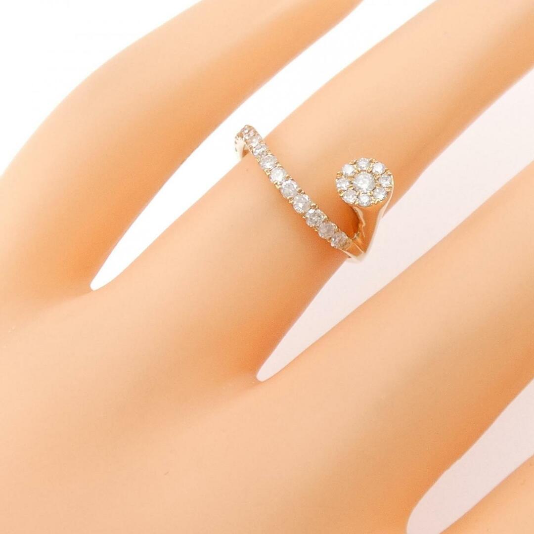 K18PG ダイヤモンド リング 0.35CT レディースのアクセサリー(リング(指輪))の商品写真