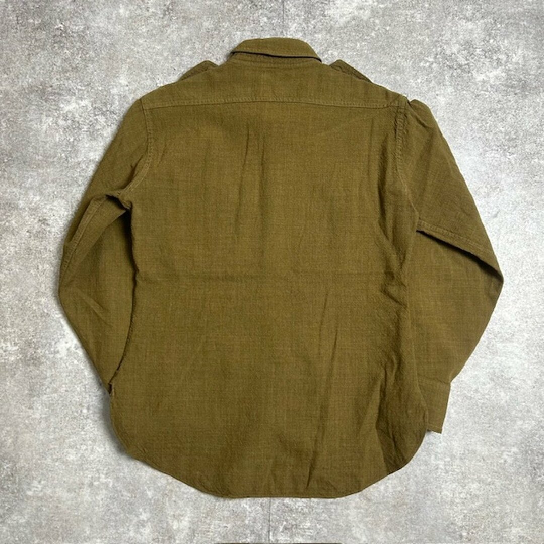 30's 40's Shulman&Co チンスト付きオフィサーシャツ 30's 40's Shulman&Co チンスト付きオフィサーシャツ