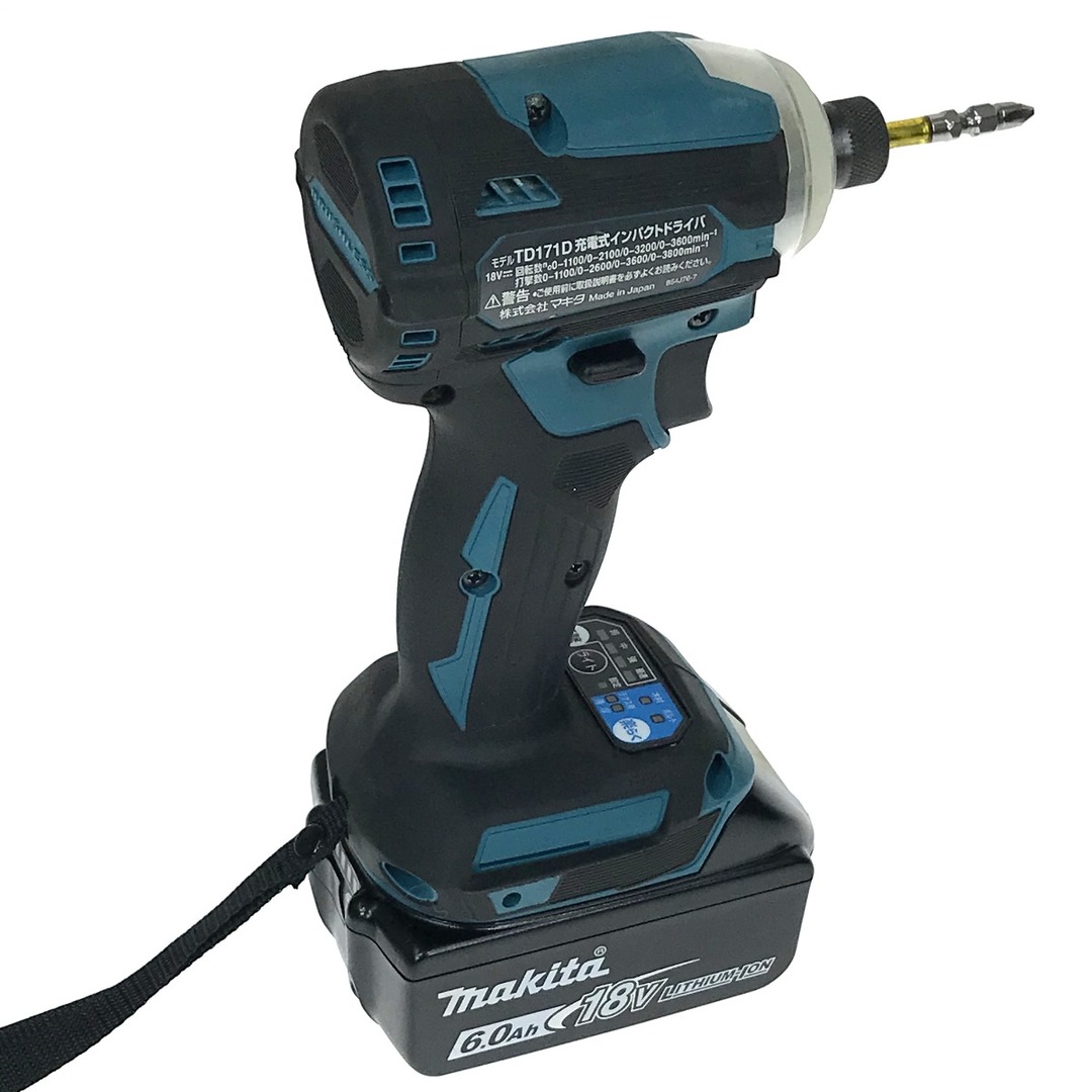 Makita(マキタ)の##MAKITA マキタ 充電式インパクトドライバ 18V TD171DRX ブルー 充電器・充電池2個・ケース付 インテリア/住まい/日用品のインテリア/住まい/日用品 その他(その他)の商品写真