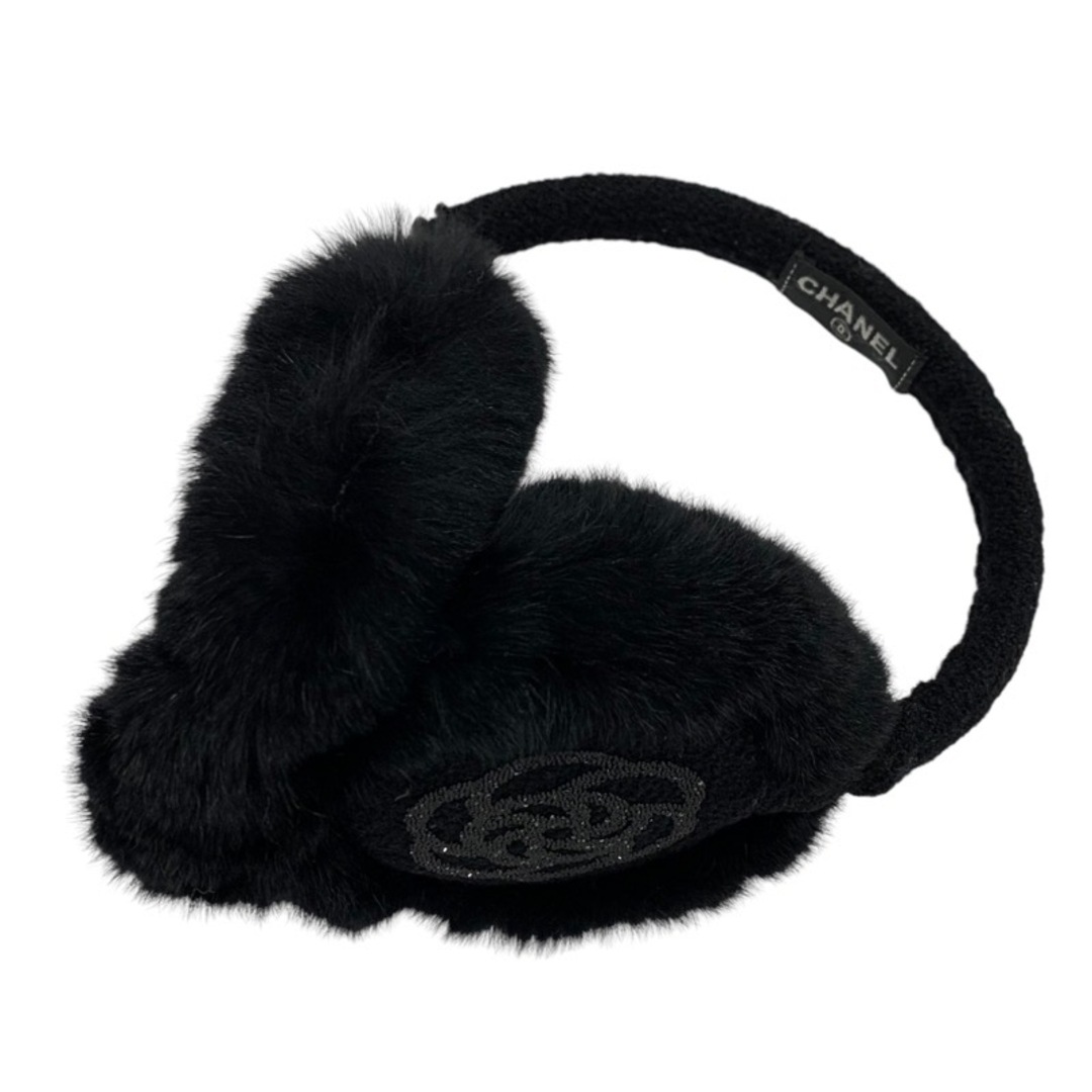 CHANEL - シャネル CHANEL イヤーマフ ココマーク カメリア CHANEL - シャネル CHANEL イヤーマフ ココマーク カメリア