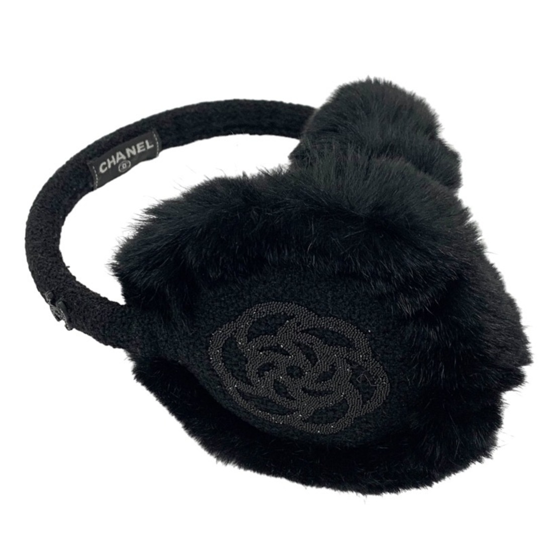 CHANEL - シャネル CHANEL イヤーマフ ココマーク カメリア CHANEL - シャネル CHANEL イヤーマフ ココマーク カメリア