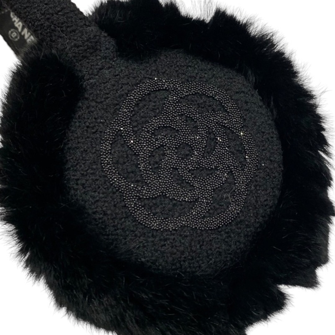 CHANEL - シャネル CHANEL イヤーマフ ココマーク カメリア CHANEL - シャネル CHANEL イヤーマフ ココマーク カメリア