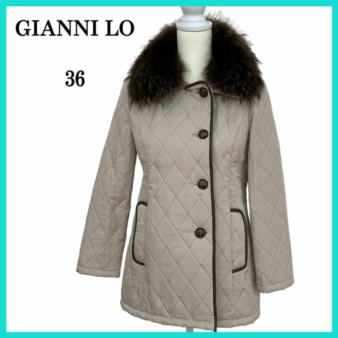 GIANNI LO GIUDICE(ジャンニロジュディチェ)の美品 GIANNI LO GIUDICE ジャケット  ベージュ ブラウン 36 レディースのジャケット/アウター(その他)の商品写真