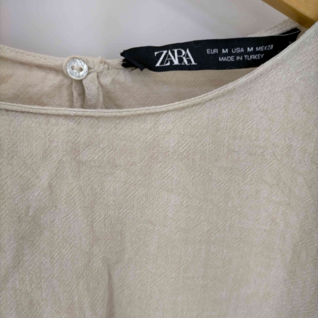 ZARA(ザラ)のZARA(ザラ) コットンリネンブラウス レディース トップス シャツ・ブラウス レディースのトップス(シャツ/ブラウス(半袖/袖なし))の商品写真