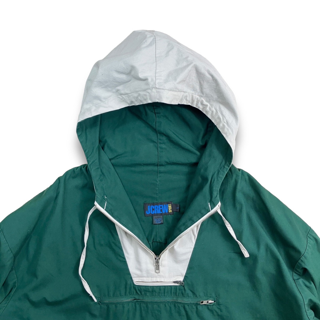 J.Crew - 90s J.CREW ツートンコットンアノラックパーカー J.Crew - 90s J.CREW ツートンコットンアノラックパーカー