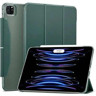 【最終値下げ】ESR iPad ケース 半透明 スタンドケース 留め具 グリーン(iPadケース)