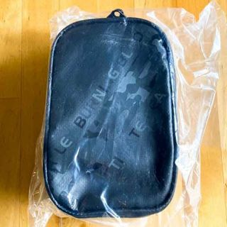 双進 7639 RBB ダブルポケットポーチ ブラックカモ(その他)