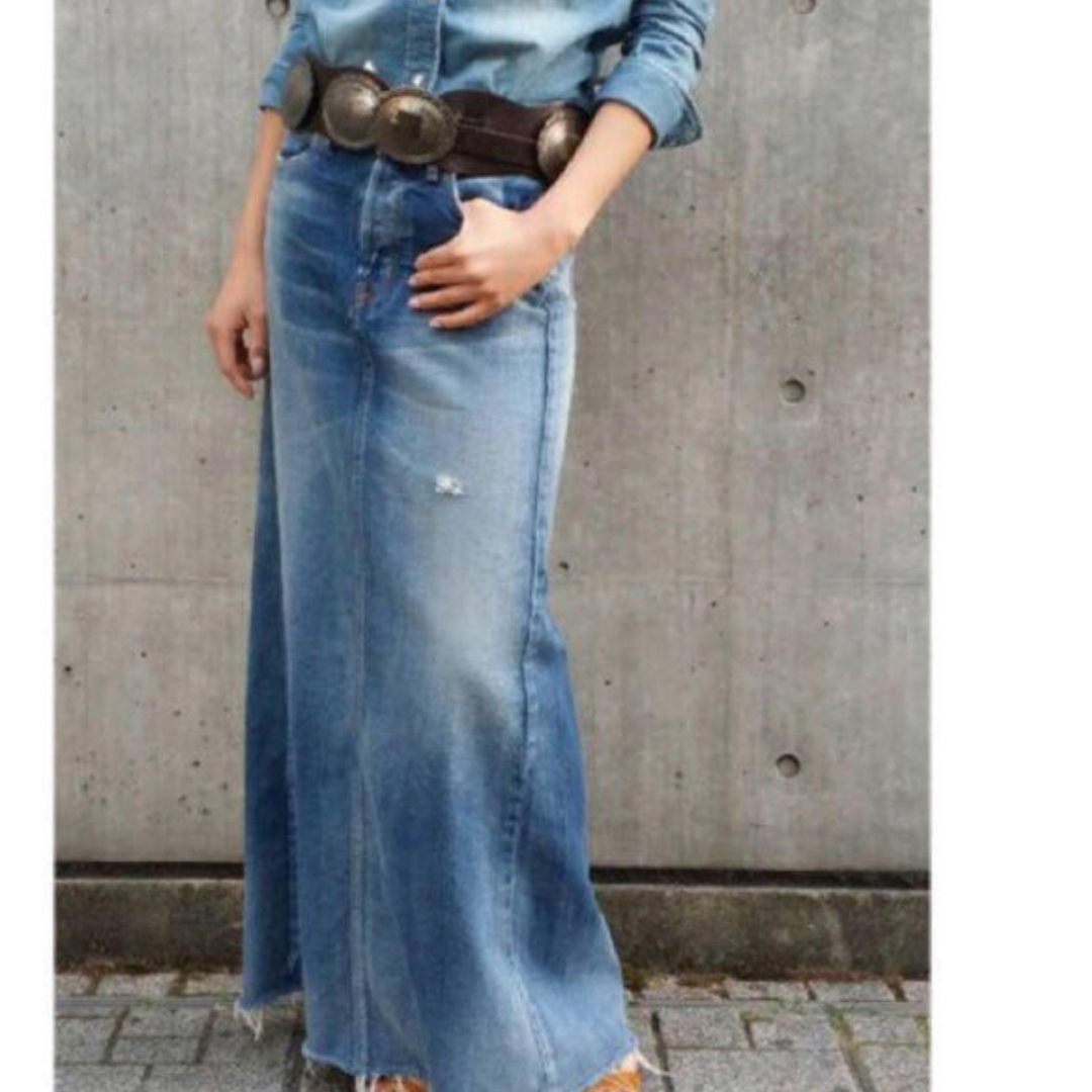 DEUXIEME CLASSE(ドゥーズィエムクラス)のMUSE★Vintageカコウマキシスカート38 denim レディースのスカート(ロングスカート)の商品写真