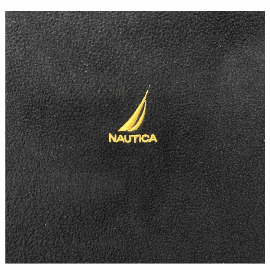 NAUTICA(ノーティカ)のノーティカ Nautica リバーシブル フリース ジャケット 古着 XL 黒 メンズのジャケット/アウター(マウンテンパーカー)の商品写真