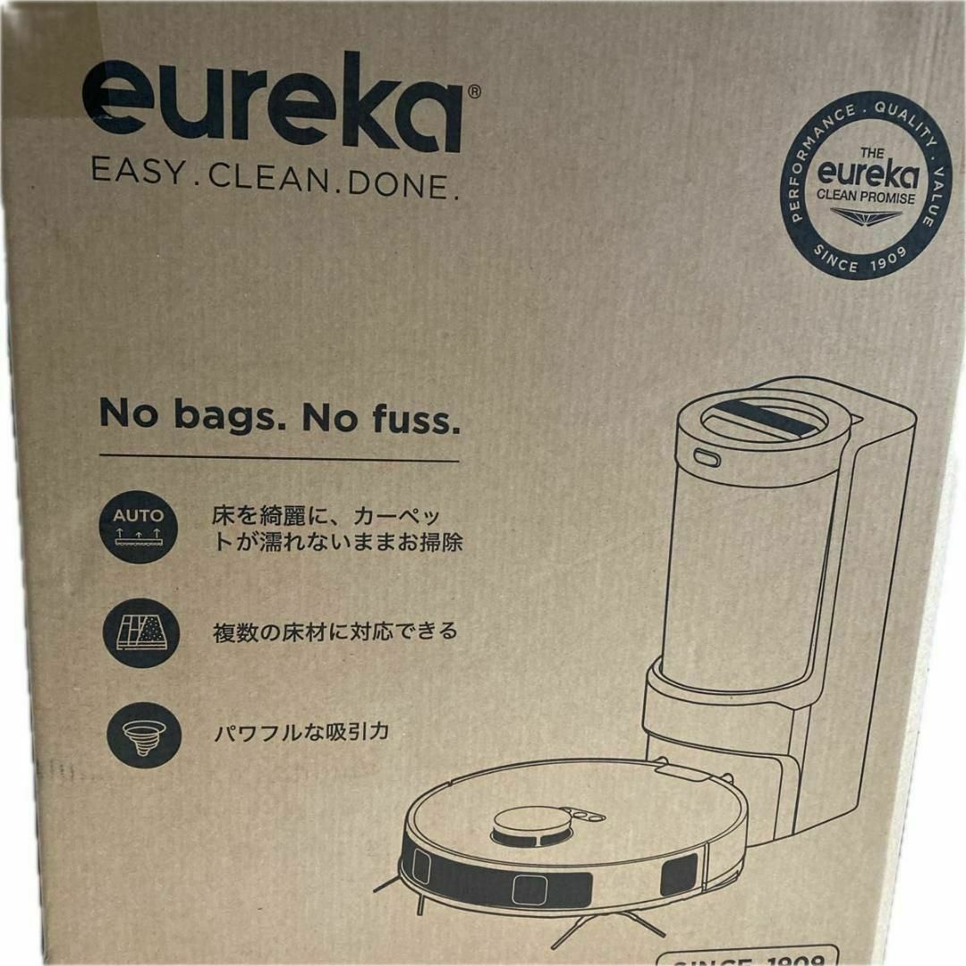 EUREKA ロボット掃除機 水拭き両用 高精度レーザーマッピング 自動ゴミ収集 スマホ/家電/カメラの生活家電(掃除機)の商品写真