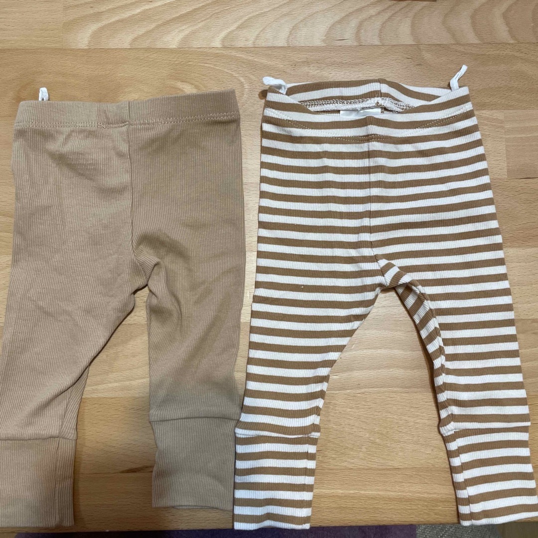 H&M(エイチアンドエム)のH&M ベビー　ズボン(60センチ)　2着セット キッズ/ベビー/マタニティのベビー服(~85cm)(パンツ)の商品写真