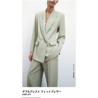 ZARA - 新品未使用 ZARA フェイクレザー マスキュリン ブレザー タグ ...