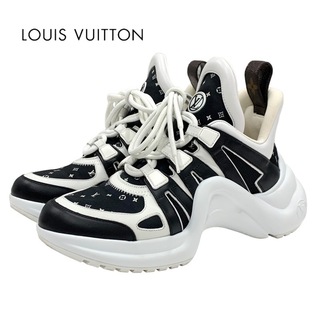 ルイヴィトン(LOUIS VUITTON)のルイヴィトン LOUIS VUITTON アークライトライン スニーカー 靴 シューズ モノグラム LVロゴ ブラック(スニーカー)