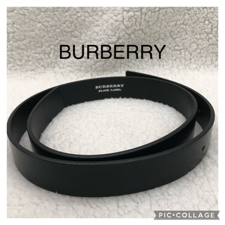 バーバリーブラックレーベル(BURBERRY BLACK LABEL)の美品　BURBERRY BLACK LABELバーバリー　レザーベルト幅32mm(ベルト)