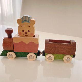 キディア(KIDEA)の【Disney｜KIDEA】ディズニーキディア♡くまのプーさん木製汽車(積み木/ブロック)