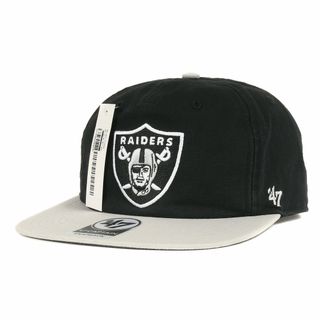 シュプリーム(Supreme)の新品 Supreme シュプリーム キャップ 19SS NFL Raiders ラスベガス・レイダース チームロゴ 5パネル キャップ 5-Panel ブラック グレー 黒 帽子 コラボ【メンズ】(キャップ)