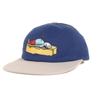 シュプリーム(Supreme)の美品 Supreme シュプリーム キャップ 23AW Neil Blender ニール・ブレンダー 6パネル キャップ Arrow 6-Panel ブルー グレー 帽子 コラボ スナップバック【メンズ】【中古】(キャップ)