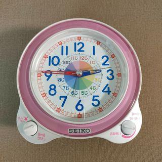 セイコー(SEIKO)のセイコー｜SEIKO 知育目覚まし時計 薄ピンクパール KR887P アナログ(置時計)