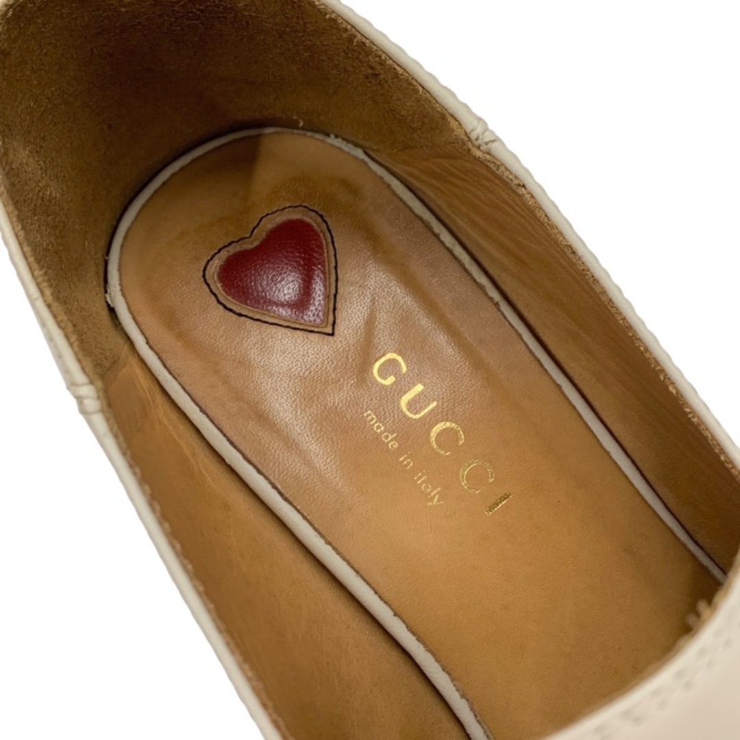 Gucci(グッチ)のグッチ GUCCI ダブルG パンプス 靴 シューズ GGマーモント パール シェリーライン レザー ベージュ レディースの靴/シューズ(ハイヒール/パンプス)の商品写真