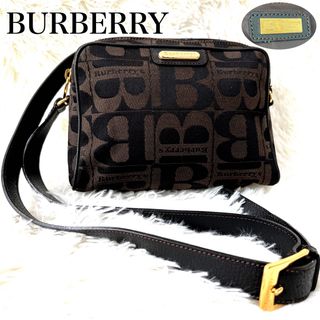 バーバリー(BURBERRY)の極美品　BURBERRYS ショルダーバッグ B ロゴ 総柄 金金具　希少(ショルダーバッグ)