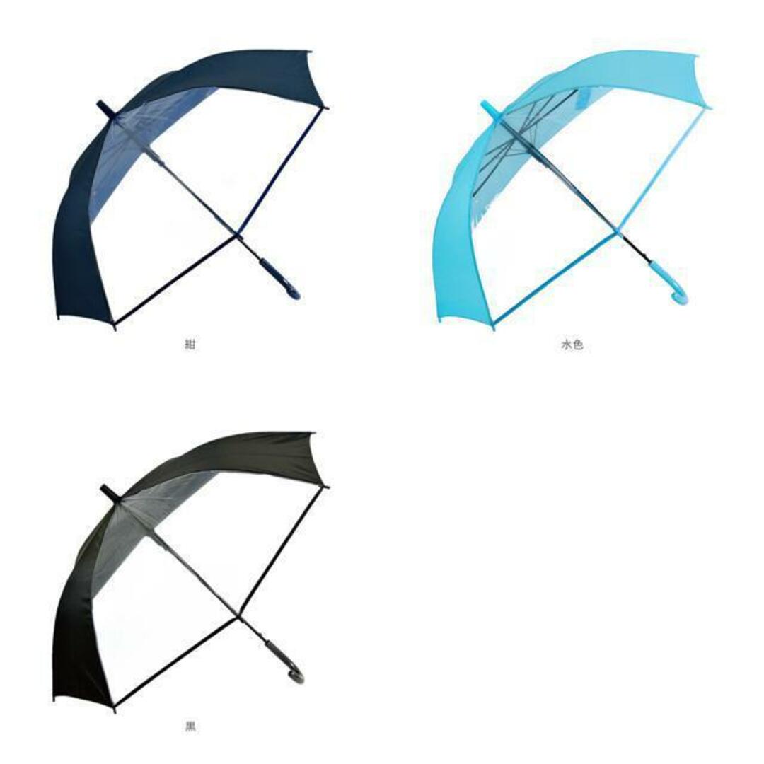 学童 2コマ透明傘 ジャンプタイプ 55cm キッズ/ベビー/マタニティのこども用ファッション小物(傘)の商品写真