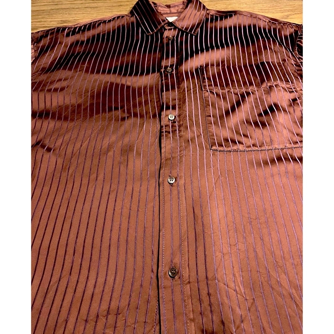 Satinstripe Pocket Shirts トゥデイフル - トップス Satinstripe Pocket Shirts トゥデイフル - トップス