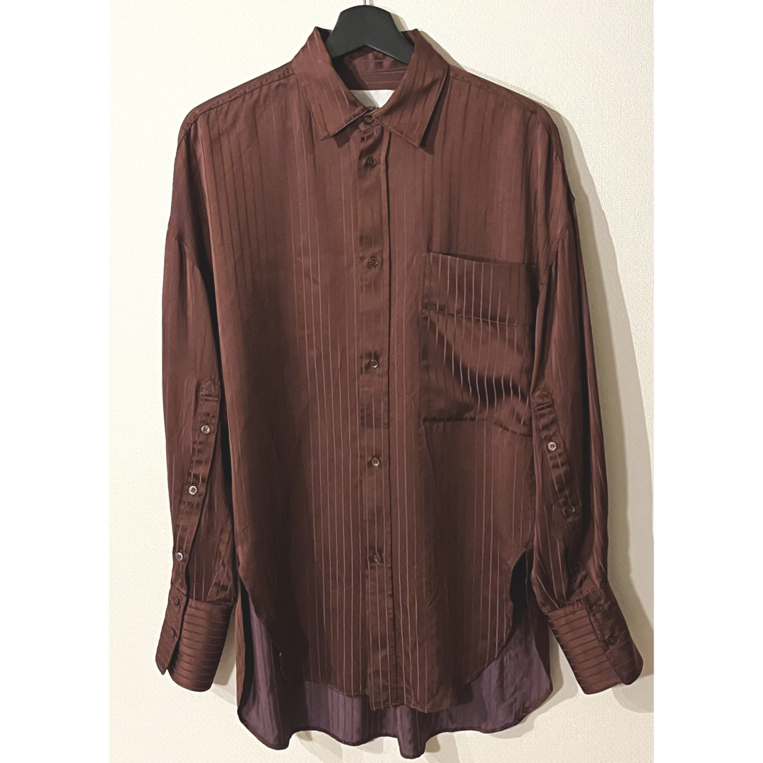 Satinstripe Pocket Shirts トゥデイフル - トップス Satinstripe Pocket Shirts トゥデイフル - トップス
