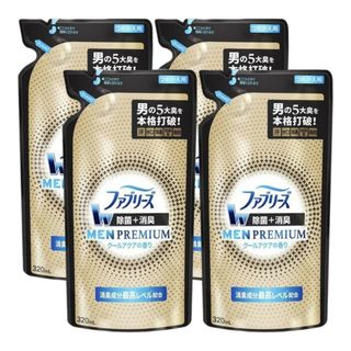 ピーアンドジー(P&G)のファブリーズ 消臭スプレー メン プレミアム クールアクア 320mL ×4個(日用品/生活雑貨)