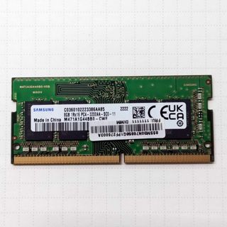 サムスン(SAMSUNG)のSAMSUNG 8GB DDR4-3200MHz (SODIMM)(PCパーツ)